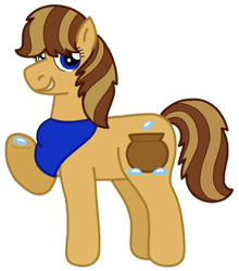 Size: 839x953 | Tagged: safe, artist:kindheart525, derpibooru import, oc, oc only, oc:spittoon spur, earth pony, pony, bandana, kindverse, magical gay spawn, neckerchief, parent:braeburn, parent:sheriff silverstar, parents:silverburn, simple background, solo, transparent background