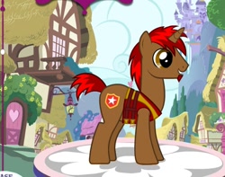 Size: 546x430 | Tagged: safe, oc, oc only, pony, unicorn, male, original character do not steal, ponyville, solo