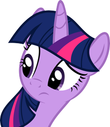 Size: 5211x6000 | Tagged: safe, artist:slb94, twilight sparkle, twilight sparkle (alicorn), alicorn, pony, absurd resolution, confused, female, looking back, mare, simple background, solo, transparent background, vector