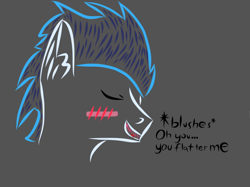 Size: 670x502 | Tagged: safe, artist:eclipse-monsoon, soarin', pony, blushing, dialogue, solo