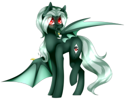 Size: 1024x809 | Tagged: safe, artist:itsizzybel, oc, oc only, bat pony, pony, red eyes, simple background, solo, transparent background