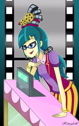 Size: 2058x3295 | Tagged: safe, artist:xan-gelx, derpibooru import, juniper montage, equestria girls, mirror magic, spoiler:eqg specials, bracelet, clothes, cute, female, glasses, hat, jewelry, pigtails, skirt, smiling, solo