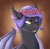 Size: 975x950 | Tagged: safe, artist:jeshh, derpibooru import, oc, oc only, bat pony, pony, bust, female, floral head wreath, flower, mare, one eye closed, portrait, solo