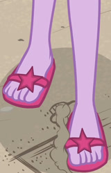 Size: 737x1149 | Tagged: safe, derpibooru import, sci-twi, twilight sparkle, better together, equestria girls, friendship math, cropped, feet, flip-flops, legs, pictures of legs, sandals