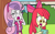 Size: 2592x1625 | Tagged: safe, artist:eagc7, derpibooru import, apple bloom, sweetie belle, equestria girls, cellphone, clothes, comic, covering eyes, dialogue, duo, fence, gasp, nickelodeon, open mouth, phone, reference, shocked, smartphone, speech bubble, text, the loud house, tree