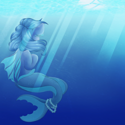 Size: 1024x1024 | Tagged: safe, artist:rue-willings, oc, oc only, merpony, solo, underwater