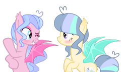 Size: 1470x846 | Tagged: safe, artist:cloiepony, oc, oc only, oc:day dreamer, oc:glitzy glam, pony, base used, female, mare, one eye closed, simple background, transparent background, wink