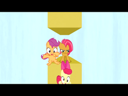 Size: 2048x1536 | Tagged: safe, derpibooru import, screencap, apple bloom, babs seed, scootaloo, one bad apple, babs seed song, faic, great moments in animation, wat