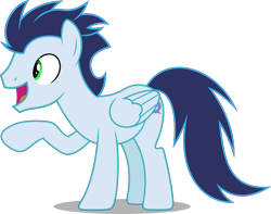 Size: 5000x3948 | Tagged: safe, artist:dashiesparkle, derpibooru import, soarin', pegasus, pony, grannies gone wild, .svg available, male, simple background, solo, stallion, transparent background, vector