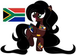 Size: 1024x732 | Tagged: safe, artist:cosmicwitchadopts, derpibooru import, pegasus, pony, colored wings, female, mare, multicolored wings, nation ponies, ponified, simple background, solo, south africa, transparent background