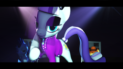 Size: 3840x2160 | Tagged: safe, artist:jollyoldcinema, braeburn, coloratura, soarin', pony, 3d, countess coloratura, group, source filmmaker, the spectacle