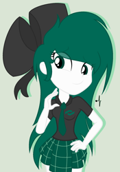 Size: 1252x1792 | Tagged: safe, artist:midori-kiwa-art, derpibooru import, oc, oc:conalep, equestria girls, clothes, uniform