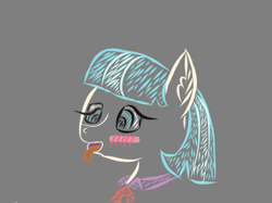 Size: 670x502 | Tagged: safe, artist:eclipse-monsoon, coco pommel, pony, ahegao, open mouth, quality, solo