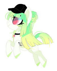 Size: 3969x4933 | Tagged: safe, artist:sorasku, derpibooru import, oc, earth pony, pony, cap, female, hat, mare, simple background, solo, transparent background