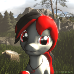 Size: 1024x1024 | Tagged: safe, artist:christian69229, derpibooru import, oc, oc only, oc:tiorafa, earth pony, pony, 3d, bust, looking at you, portrait, solo, source filmmaker