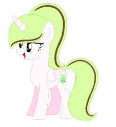 Size: 442x484 | Tagged: safe, artist:duyguusss, oc, oc only, oc:dakota chaos, alicorn, pony, base used, female, mare, simple background, solo, transparent background