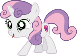 Size: 1605x1166 | Tagged: safe, artist:fillerartist, sweetie belle, pony, .svg available, silly, simple background, solo, svg, tongue out, transparent background, vector