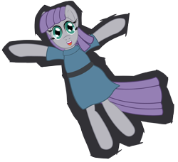 Size: 6900x6300 | Tagged: safe, artist:fascismnotincluded, derpibooru import, maud pie, pony, absurd resolution, happy, personality swap, simple background, solo, transparent background