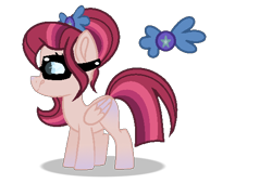 Size: 562x408 | Tagged: safe, artist:lilacglimmx, derpibooru import, oc, oc only, oc:speckled star, pegasus, pony, base used, female, filly, glasses, magical lesbian spawn, offspring, parent:sunset shimmer, parent:twilight sparkle, parents:sunsetsparkle, simple background, solo, transparent background