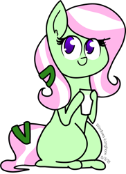 Size: 1515x2084 | Tagged: safe, artist:windows 95, derpibooru import, minty, g3, missing cutie mark, simple background, solo, transparent background