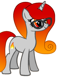 Size: 562x688 | Tagged: safe, artist:duyguusss, oc, oc only, oc:rocky flame, pony, unicorn, base used, female, glasses, mare, simple background, solo, transparent background