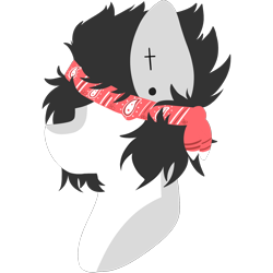 Size: 2048x2048 | Tagged: safe, artist:cinnamontee, oc, oc only, oc:brody, earth pony, pony, bandana, bust, high res, lineless, male, minimalist, modern art, portrait, simple background, solo, stallion, transparent background