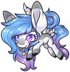 Size: 500x511 | Tagged: safe, artist:ak4neh, derpibooru import, oc, oc only, earth pony, pony, chibi, colored hooves, heterochromia, simple background, solo, tongue out, transparent background