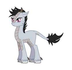 Size: 1306x1262 | Tagged: safe, artist:saturngrl, oc, oc only, oc:yin xing, kirin, female, neigh-beyul, simple background, solo, transparent background, unshorn fetlocks