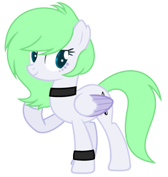 Size: 1460x1540 | Tagged: safe, artist:bloodlover2222, derpibooru import, oc, oc:harmonic note, pegasus, pony, choker, female, mare, simple background, solo, transparent background