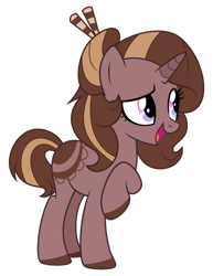 Size: 800x1034 | Tagged: safe, artist:bubblestormx, derpibooru import, oc, oc:chocolate sundae, pony, unicorn, female, mare, simple background, solo, transparent background