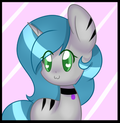 Size: 660x676 | Tagged: safe, artist:twily-star, oc, oc only, oc:razor sketches, pony, unicorn, :3, colored pupils, female, heart eyes, mare, solo, wingding eyes
