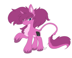 Size: 2220x1776 | Tagged: safe, derpibooru import, oc, oc only, oc:aurorafang, classical unicorn, unicorn, cloven hooves, cutie mark, drawing tablet, ear fluff, fluffy mane, leonine tail, male, simple background, stallion, unshorn fetlocks