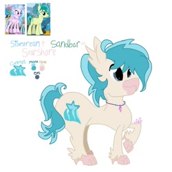 Size: 1011x1007 | Tagged: safe, artist:kawaiipony535, derpibooru import, oc, oc:starshore, hippogriff, next generation, parent:sandbar, parent:silverstream, parents:sandstream, shipping