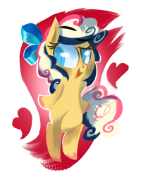 Size: 1200x1500 | Tagged: safe, artist:talonsofwater, oc, oc only, oc:cavity, pony, bipedal, female, heart, mare, solo