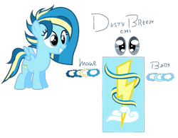 Size: 1290x1008 | Tagged: safe, artist:xxcutecookieswirlsxx, derpibooru import, oc, oc only, oc:dusty breeze, pegasus, pony, female, filly, offspring, parent:rainbow dash, parent:soarin', parents:soarindash, reference sheet, simple background, solo, transparent background