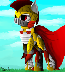 Size: 4500x5000 | Tagged: safe, artist:nixworld, derpibooru import, oc, absurd resolution, armor, badass, cool, grass, grass field, guard, royal guard, royalty, soldier