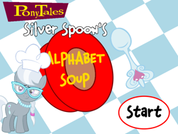 Size: 800x600 | Tagged: artist needed, safe, derpibooru import, edit, silver spoon, bowl, chef's hat, food, game, hat, soup, spoon, veggietales