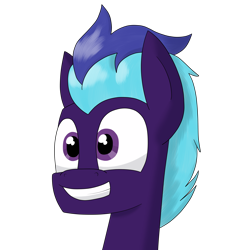 Size: 3000x3000 | Tagged: safe, artist:moonatik, derpibooru import, oc, oc only, oc:endless night, bust, commission, male, simple background, smiling, solo, stallion, transparent background