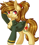 Size: 130x150 | Tagged: safe, artist:ak4neh, derpibooru import, oc, oc only, oc:katya ironstead, animated, gif, pixel art, simple background, solo, transparent background