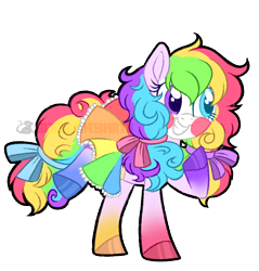 Size: 934x979 | Tagged: safe, artist:squeakshimi, derpibooru import, oc, oc:carnival tricks, earth pony, pony, clothes, clown, cute, female, heterochromia, mare, simple background, skirt, solo, transparent background