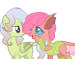 Size: 910x720 | Tagged: safe, artist:artblaze73, derpibooru import, oc, oc only, oc:fosc jupiter, oc:mandie, changepony, dracony, hybrid, female, parent:pinkie pie, parent:thorax, parents:thorapie, simple background, transparent background