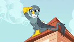 Size: 1920x1080 | Tagged: safe, screencap, gabby, griffon, the fault in our cutie marks, female, mail, mailbag, solo