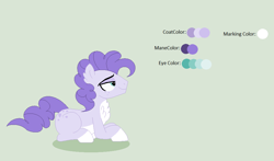 Size: 962x565 | Tagged: safe, artist:roseloverofpastels, derpibooru import, oc, oc:amethyst pie, hybrid, magical lesbian spawn, male, offspring, parent:pinkie pie, parent:princess skystar, parents:skypie, prone, reference sheet, simple background, solo