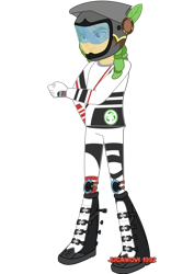 Size: 752x1063 | Tagged: safe, artist:jucamovi1992, sandalwood, equestria girls, friendship games, male, motorcross, simple background, solo, transparent background