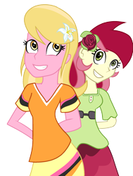 Size: 1285x1698 | Tagged: safe, artist:berrypunchrules, lily, lily valley, roseluck, equestria girls, equestria girls-ified, simple background, transparent background