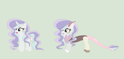 Size: 1520x726 | Tagged: safe, artist:roseloverofpastels, derpibooru import, oc, oc:hemmy, draconequus, pony, unicorn, female, mare, offspring, parent:discord, parent:rarity, parents:raricord, simple background, solo