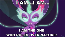 Size: 1280x720 | Tagged: safe, derpibooru import, edit, edited screencap, screencap, midnight sparkle, sci-twi, twilight sparkle, equestria girls, friendship games, house of the dead, image macro, meme, midnight sparkle's lines, quote, solo, the emperor, the house of the dead