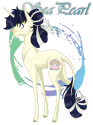 Size: 1220x1640 | Tagged: safe, artist:legally-psychotic, oc, oc only, oc:sea pearl, pony, unicorn, abstract background, female, mare, solo