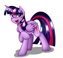 Size: 1250x1150 | Tagged: safe, artist:jack-pie, twilight sparkle, twilight sparkle (alicorn), alicorn, pony, blushing, cute, female, mare, open mouth, signature, solo, twiabetes