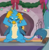 Size: 532x540 | Tagged: safe, derpibooru import, screencap, gallus, griffon, the hearth's warming club, annoyed, claws, cropped, fireplace, frustrated, male, paws, tail, upset